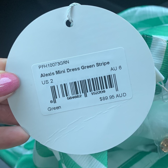 passion fusion alexis mini dress green stripe - Picture 4 of 5